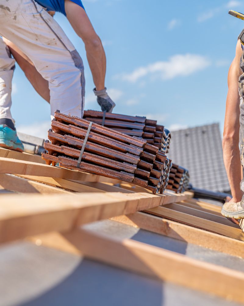 contstruction on
						roof